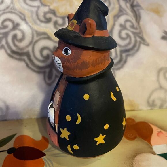 Midwest Pottery Halloween Cat made in the Philippines - Picture 2 of 8